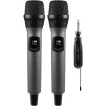 Cloudds microphone sans fil micro a main double avec récepteur rechargeable, sortie 1 / 4u201d, 1 / 8 ... Cloudds microphone sans fil micro a main double avec récepteur rechargeable, sortie 1 / 4u201d, 1 / 8 ...