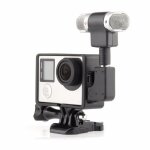 Cnyo 7 en 1 pour gopro hero 3 3 + 4 mini usb 3. 5mm microphone + cadre + vis + boucle + adaptateur go ...