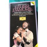 Coffret cassettes audio l'elisir d'amore gaetano donizetti luciano pavarotti, kathleen battle, the metropolita ...