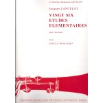 Collection jacques lancelot : 26 etudes elementaires pour clarinette d'aprs . . .