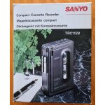 Compact cassette recorder trc1128 sanyo vintage Compact cassette recorder trc1128 sanyo vintage