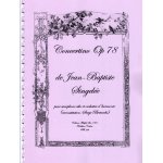 Concertino op 78 de jean - baptiste singele pour saxophone et orchestre a vent