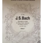 Concerto en r mineur pour hautbois violon cordes et basse continue bwv 1060 - partition pour violon 1 ...
