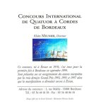 Concours international de quator a cordes de bordeaux cd 12 titres chostakovitch walton enesco