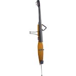 Contrebasse electrique stagg 3 / 4 avec housse et deux jeux de cordes couleur miel.