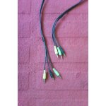Cordon audio triple minijack 3, 5mm 2m
