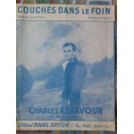 Couch�s dans le foin