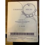 Courtes pi�ces album no 7 pour grosse caisse a p�dale, caisse claire, cymbale (partition) f. dupin