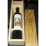 Dalida rare coffret en bois bouteille de vin de 50 cl clos montmartre cuvee 1996