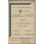 La danse de l'amour valse la vie rst belle paso doble h davin / g costoncelli et entends tu ma voie fox ...