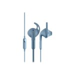 Defunc + sport - ecouteurs avec micro - embout auriculaire - filaire - jack 3, 5mm - bleu