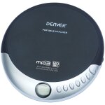 Denver dmp - 389 lecteur cd portable noir, argent