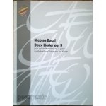 Deux lieder op. 3, pour violon / alto / violoncelle et piano