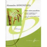 Deux scnes populaires pour saxophone soprano, saxophone tnor alessandro annunziata