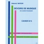 Devoirs de musique cahier n5 mayeur edmond