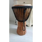 Djemb africain en bois sculpt