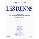 Les djinns opus 12 pour choeur a 4 voix (satb) et piano