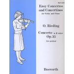 Easy concertos and concertinos for violin and piano in b min op 35 1st position