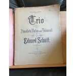 Eduard sch�tt trio avec piano en mi mineur opus 51 partition mat�riel simrock