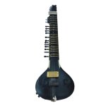 Electro - acoustique fusion de guitare et sitar indienne noir mat avec micro quadrail Electro - acoustique fusion de guitare et sitar indienne noir mat avec micro quadrail