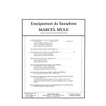 L'enseignement du saxophone par marcel mule. 1948.