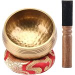 Ensemble de bols chantants tib�tains faits a la main ¿ bols carillon en cuivre avec maillet en cuir ...