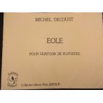 Eole  de michel decoust pour quatuor de fltistes