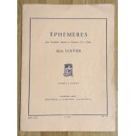 Eph�m�res pour saxophone soprano ou clarinettes si b et piano