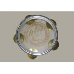 Ethno �6726 - riqq professionnel egyptien (tambourine) avec peau de rechange et housse.