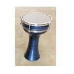 Ethno cm102 - derbouka turque en alu peint marbré. dimensions : 31 x 18, 5cm. coloris : bleu Ethno cm102 - derbouka turque en alu peint marbré. dimensions : 31 x 18, 5cm. coloris : bleu