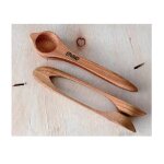 Ethno - cuilleres musicales en bois naturel fabriquées au canada - modèle standard 25cm . Ethno - cuilleres musicales en bois naturel fabriquées au canada - modèle standard 25cm .