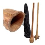 Ethno - didgeridoo en eucalyptus de qualit suprieure longueur : 1, 50m. livr en housse deluxe.