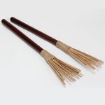 Ethno wb - paire de balais webs en bois naturel