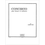Feld . concerto pour basson et orchestre. reduction basson et piano.