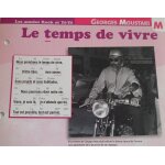 Fiche chanson le temps de vivre georges moustaki