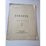 Florent schmitt - enfants . . . 8 pi�ces br�ves pour piano - ed. durand