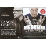 Flyer 10x15cm imprim recto verso pascal obispo 2016 amiens / messmer hypnose 2016 beauvais