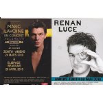 Flyers 10x15cm marc lavoine renan luce amiens 2010