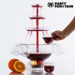Fontaine distributrice de cocktail � lumi�re led et 5 tasses - boisson punch, vin, capacit� de 3l, lumi�res ...