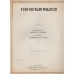 Four catalan melodies harmonis�es par miguel llobet r�vis�es par sophocles papas
