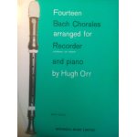 Fourteen bach chorales arranged for recorder alto and bass and piano [partition]