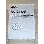 Notice en franais magntoscope akai vs - f430seg