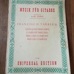 Francisco tarrega, pr�ludes complets pour guitare