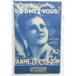 Fran�ois llenas (paroles) / maurice t�z� (musique), compagnons, dormez - vous ?, les editions musicales ...