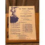 Franz lehar la veuve joyeuse n9bis septuor partition chant piano ed. m. eschig