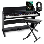 Funkey dp - 88 ii piano numrique noir set economy banquette, casque et mthode d'apprentissage