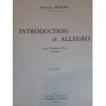 G. hugon : introduction et allegro trombone tnor et piano