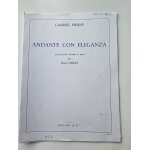 Gabriel piern� - andante con eleganza transcrit pour clarinette et piano par peter dodd - ed. heugel
