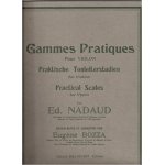 Gammes pratiques pour violon [partition] by e nadaud revue bozza