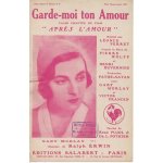 Garde - moi ton amour du film après l'amour 1931 Garde - moi ton amour du film après l'amour 1931